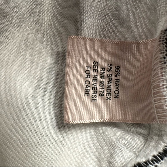 Philosophy Black and White Geometric Tank Top Ruched Side Raw Hem Size Medium - Picture 15 of 16